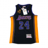 Kobe Bryant Los Angeles Lakers Black 2009 NBA Champions Patch Hardwood Classics Jersey