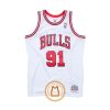 Dennis Rodman Chicago Bulls 1997-1998 Authentic Jersey White