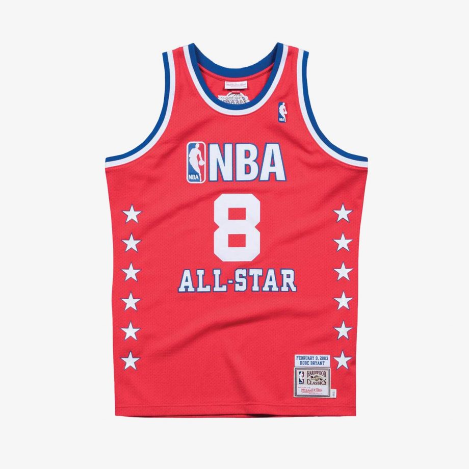 prod Kobe Bryant 2003 NBA All Star West Authentic Hardwood Classic Jersey - Red