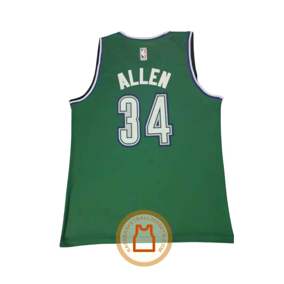 prod Ray Allen Milwaukee Bucks 1996-1997 Green Authentic Jersey