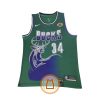 Ray Allen Milwaukee Bucks 1996-1997 Green Authentic Jersey