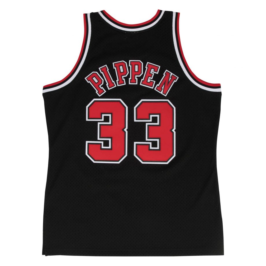 prod Scottie Pippen Chicago Bulls 1997-1998 Black Authentic Jersey
