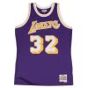 Magic Johnson Los Angeles Lakers Road 1984-1985 Authentic Jersey