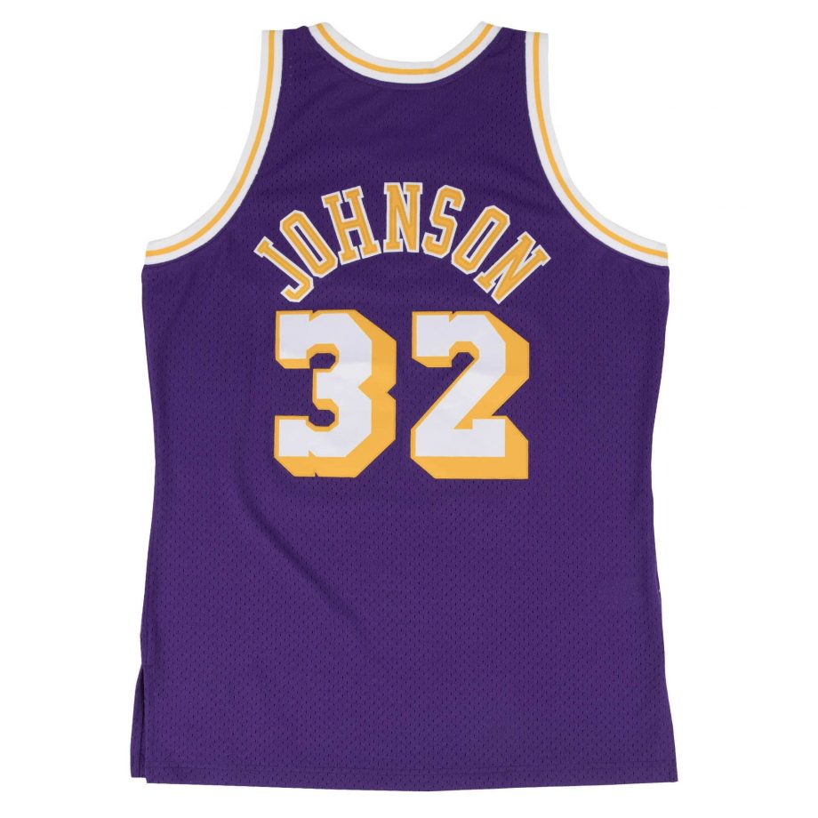 prod Magic Johnson Los Angeles Lakers Road 1984-1985 Authentic Jersey