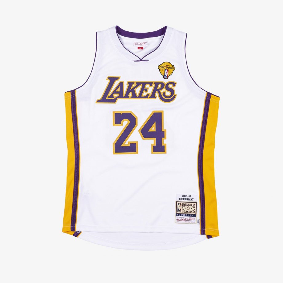 prod Kobe Bryant Los Angeles Lakers Alternate 2009-10 NBA Finals Authentic Hardwood Classic Jersey - White
