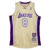 Kobe Bryant Los Angeles Lakers 1996-2016 Yellow Authentic Jersey