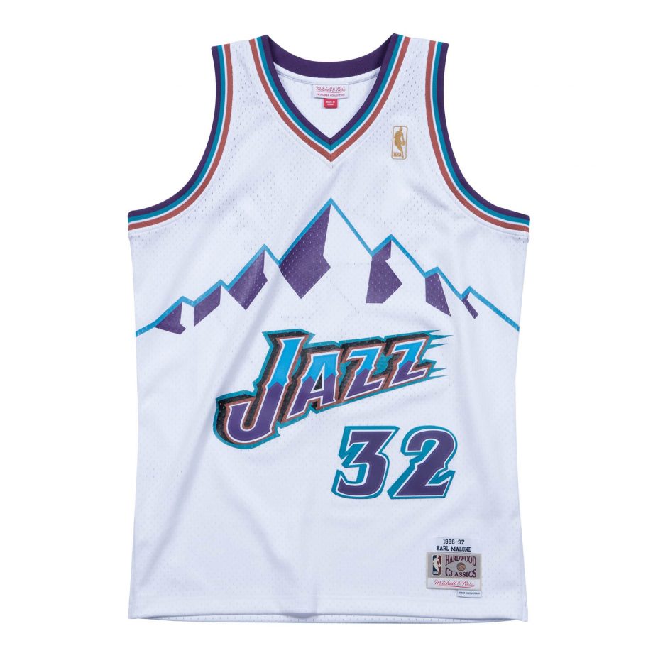 prod Utah Jazz Road 1996-97 Karl Malone Authentic Jersey