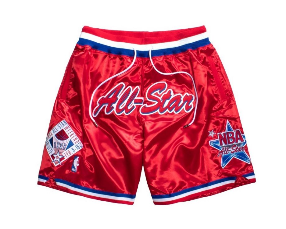 prod NBA All Star Game 1991 West Basketball Just Don Shorts Red