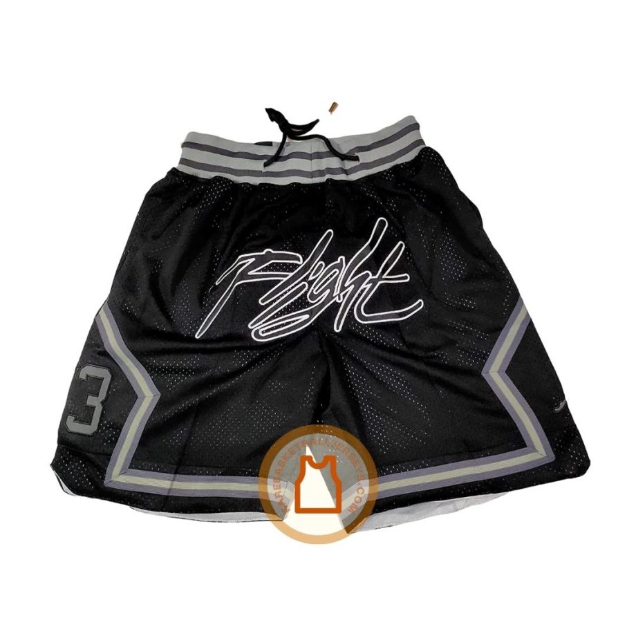 prod "Flight" Black Jordan Shorts