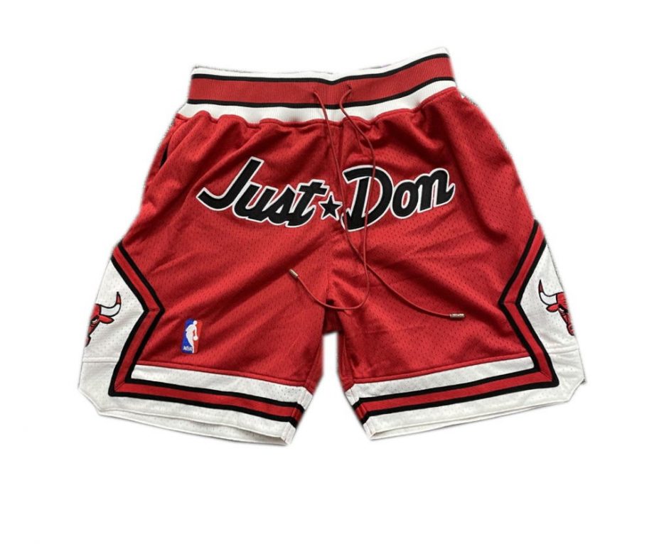 prod Chicago Bulls Retro Just Don Style 1997-1998 Basketball Shorts Red