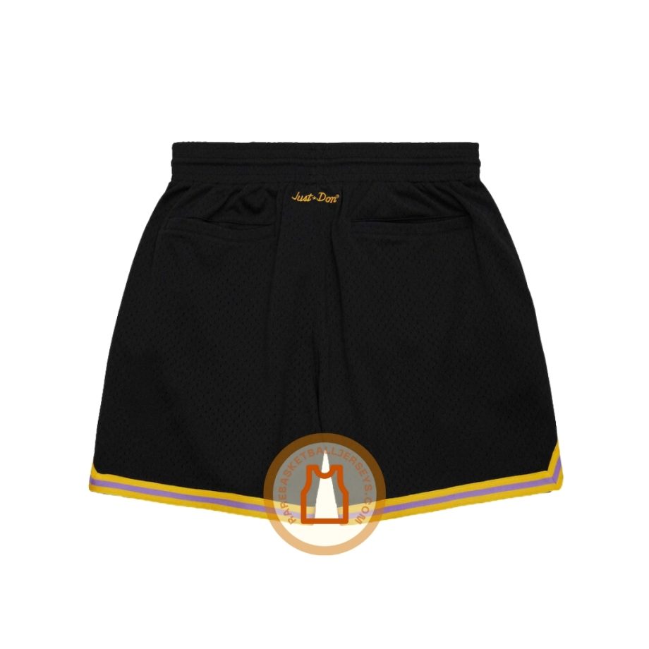 prod Los Angeles Lakers Just Don Black Authentic Shorts