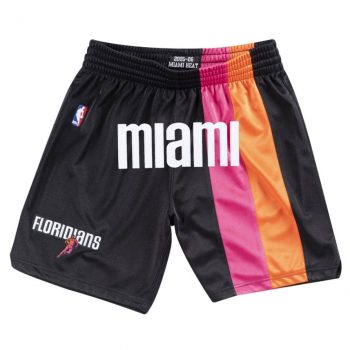 Miami Heat Vice City Edition Black Just Don Shorts - Rare Basketball Jerseys