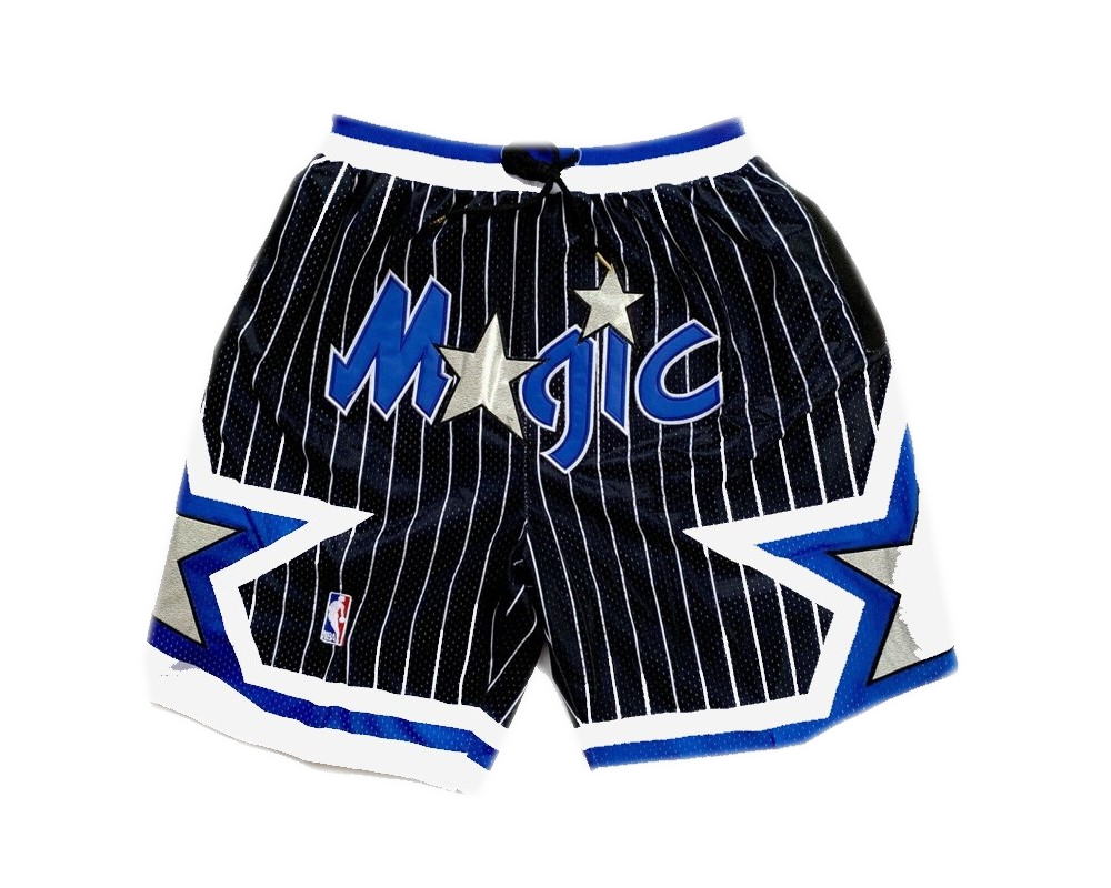 Orlando Magic Black Basketball Just Don Shorts - Rare Basketball Jerseys
