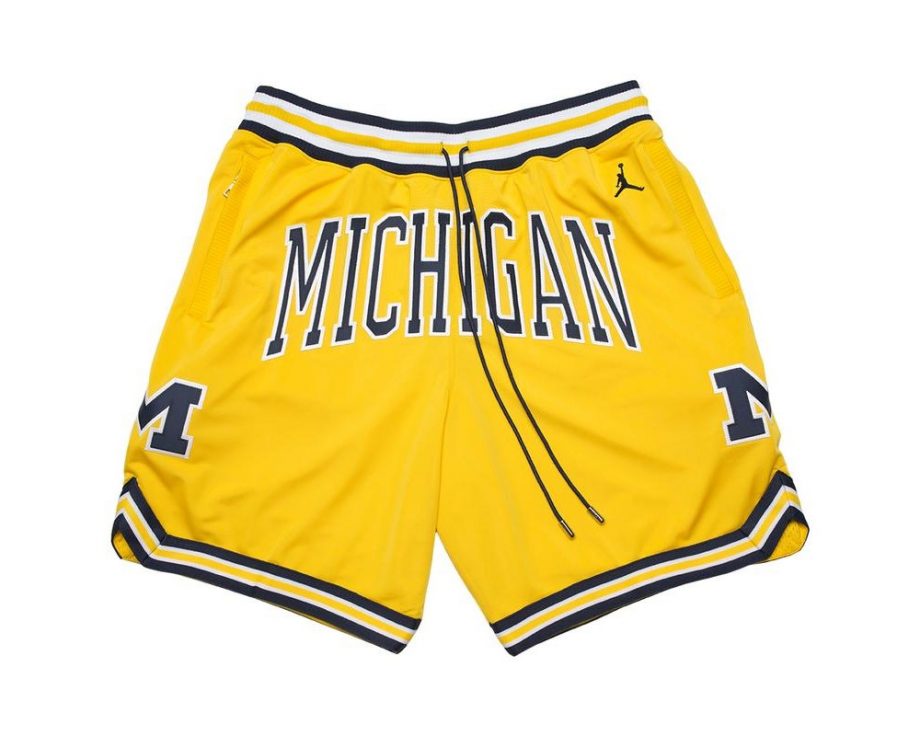 prod Michigan State University Yellow Just Don Shorts