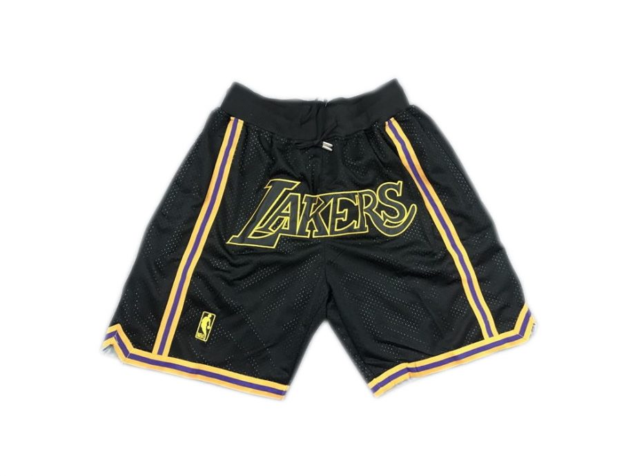 prod Los Angeles Lakers Basketball Black Just Don Shorts