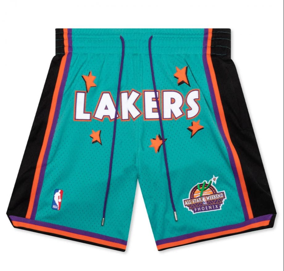 prod Los Angeles Lakers 1995 Rookie Green Shorts