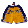 Kobe Bryant 8/24 Yellow Los Angeles Lakers Shorts