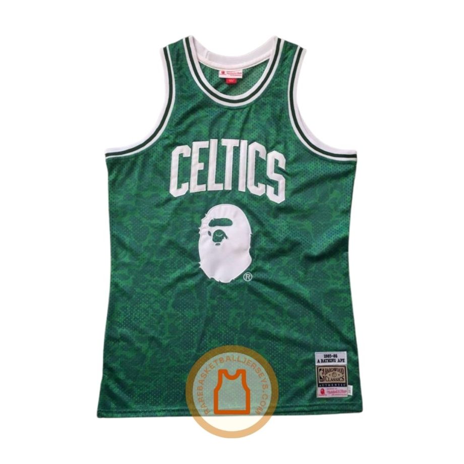 prod BAPE x Mitchell & Ness Boston Celtics 1985-1986 Authentic Jersey