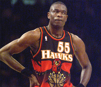 Dikembe Mutombo Atlanta Hawks 1996-1997 Authentic Jersey - Rare