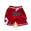 Chicago Bulls 1997-1998 Red Just Don Shorts