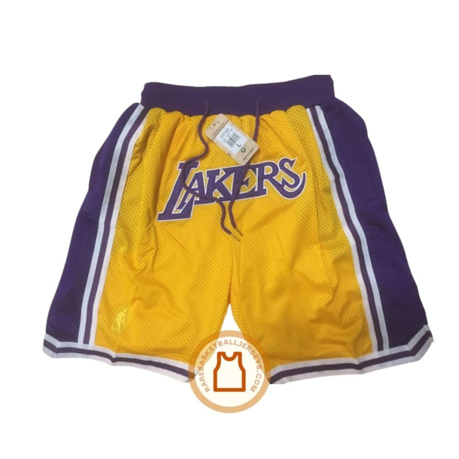 prod Los Angeles Lakers 1995-1996 Yellow Just Don Shorts