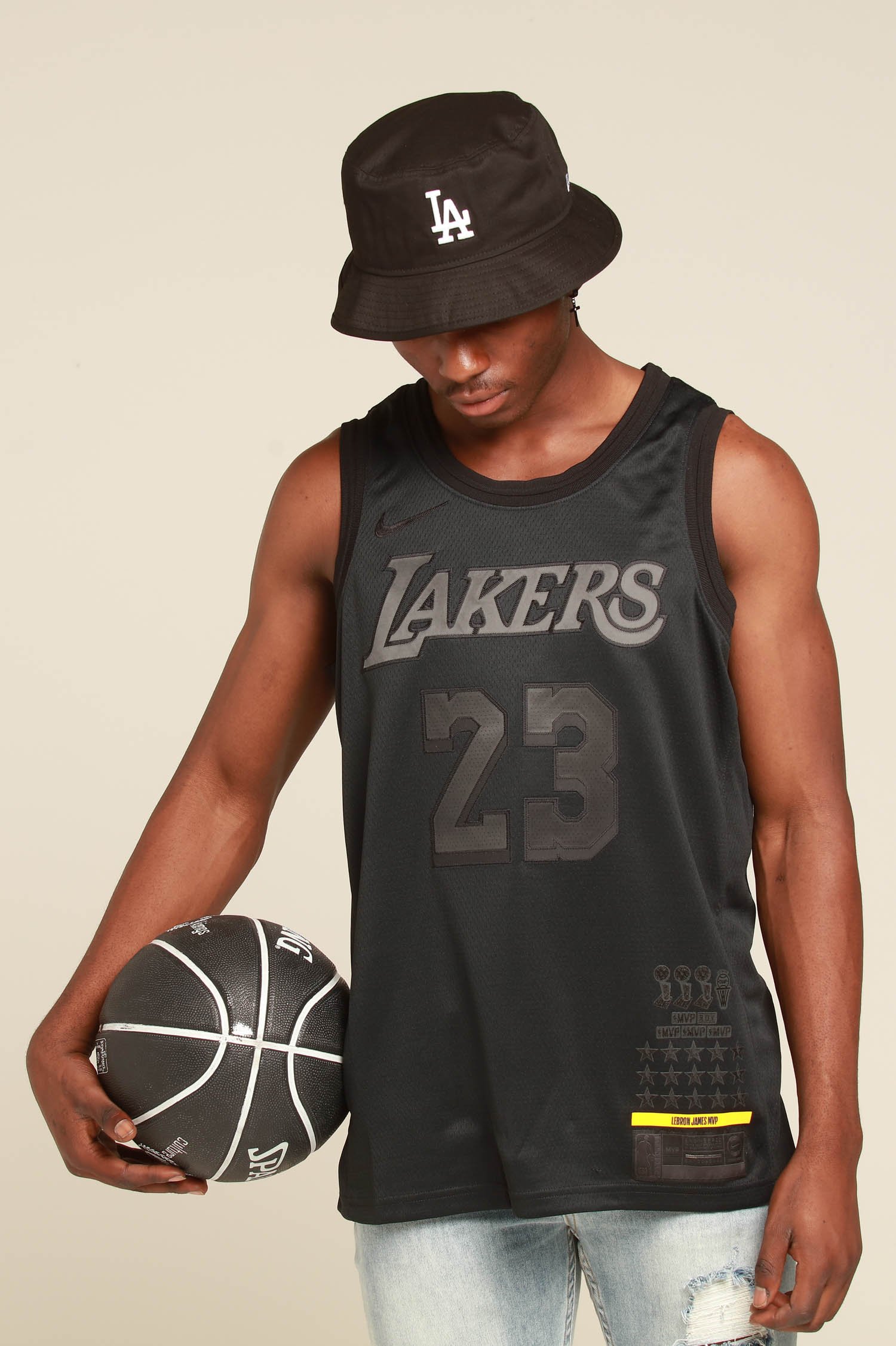 Mens Replica - Nike NBA LeBron James MVP Jersey - Black - Jerseys
