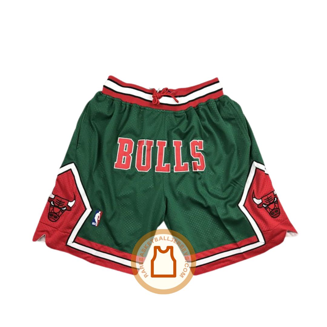 Chicago Bulls 2008-2009 Green Just Don Shorts – Rare Basketball 