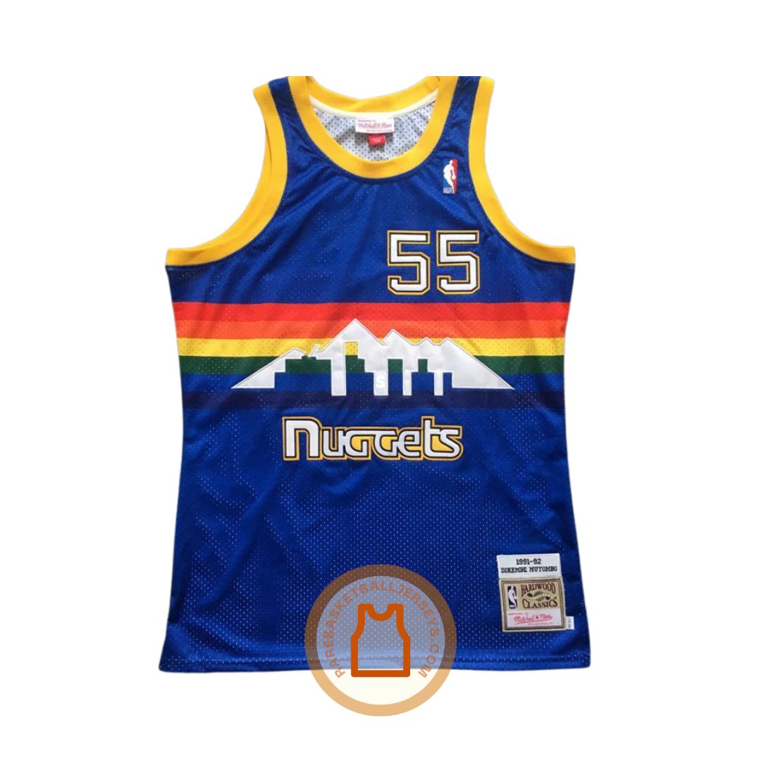 Dikembe Mutombo Denver Nuggets 1991-1992 Authentic Jersey - Rare ...
