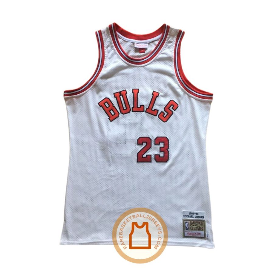 prod Micheal Jordan Chicago Bulls 1984-1985 White Authentic Jersey