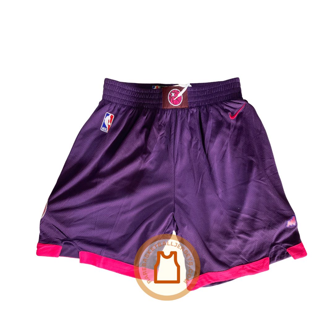 Minnesota Timberwolves 2018-2019 City Edition Purple Authentic Shorts -  Rare Basketball Jerseys