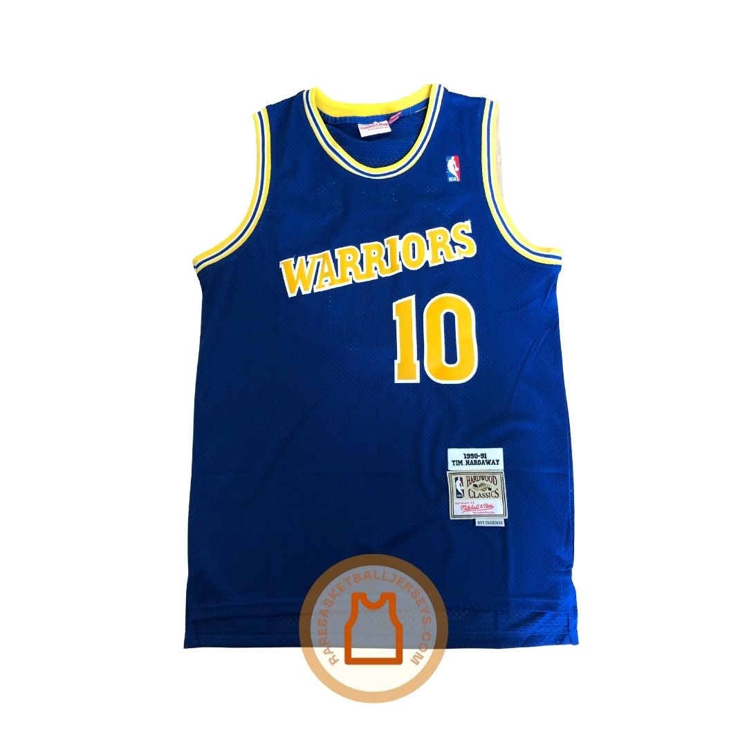 Golden State Warriors Tim Hardaway #10 Vintage CHAMPION Jersey Size 40 Used