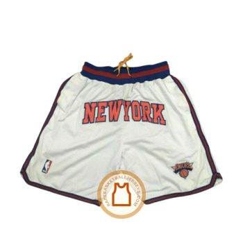 New York Knicks 1996-1997 Blue Just Don Shorts - Rare Basketball