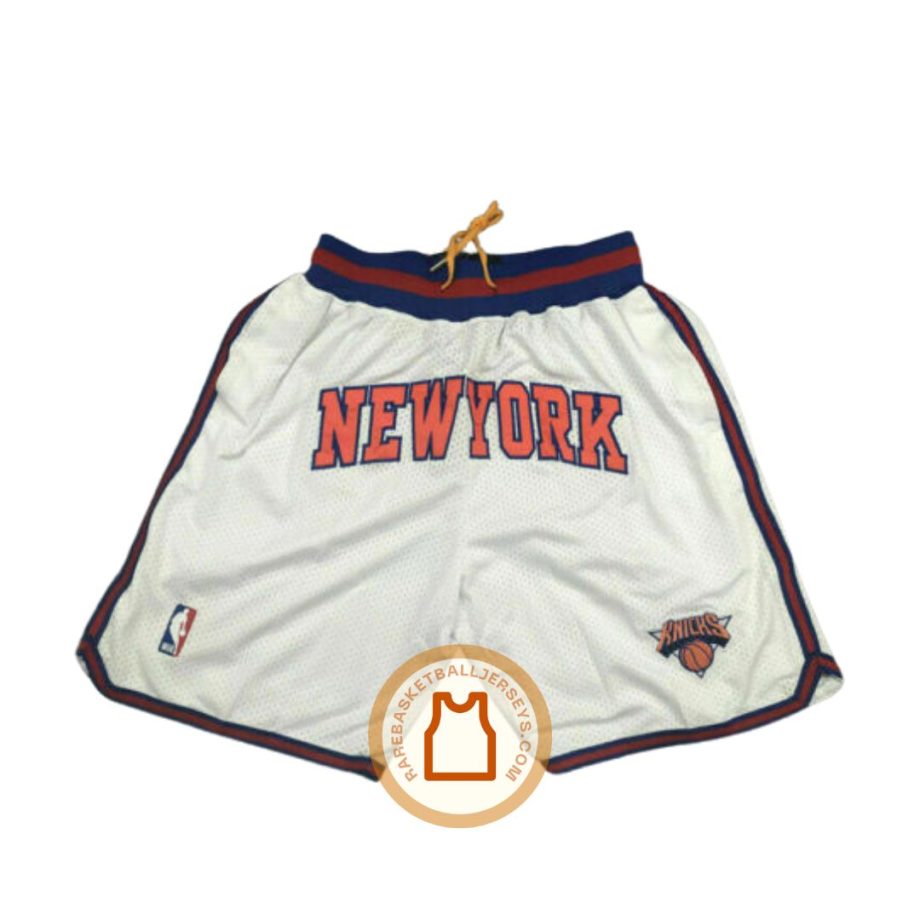 prod New York Knicks 1994 NBA Finals White Just Don Shorts