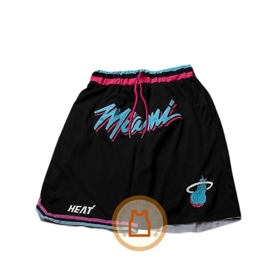 prod Miami Heat Vice City Edition Black Just Don Shorts