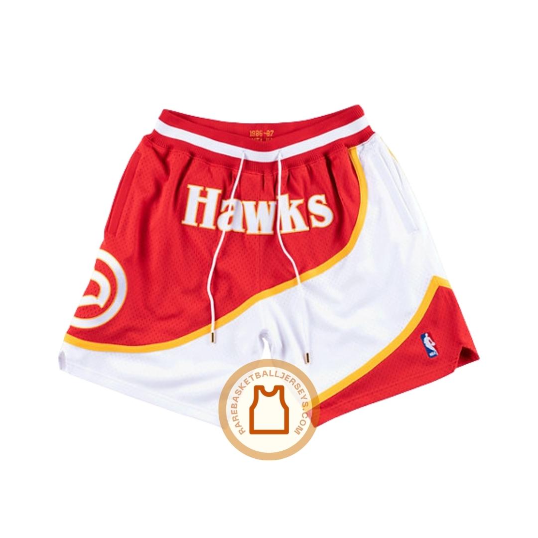 Atlanta Hawks Red City Edition Shorts - Rare Basketball Jerseys